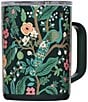 Corkcicle x Rifle Paper Co. Peacock Stainless Steel Triple-Insulated Coffee Mug, 16oz, Color:Peacock - Image 1