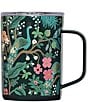 Corkcicle x Rifle Paper Co. Peacock Stainless Steel Triple-Insulated Coffee Mug, 16oz, Color:Peacock - Image 2