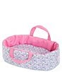 Corolle Dolls Floral Print Carry Bed for 12#double; Baby Doll - Image 1