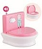 Color:Pink/White - Image 3 - Interactive Toilet for Baby Dolls