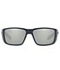 Color:Matte Grey - Image 2 - Men's Blackfin Pro Wrap 60mm Polarized Sunglasses