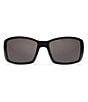 Color:Matte Black - Image 3 - Blackfin UVA and UVA Protection Polarized Wrap Sunglasses