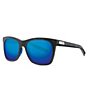 Color:Net Gray Blue Mirror - Image 1 - Caldera Untangled Polarized Wayfarer Sunglasses