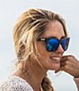 Color:Net Gray Blue Mirror - Image 2 - Caldera Untangled Polarized Wayfarer Sunglasses