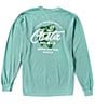 Color:Light Green - Image 1 - Catch Bass Long Sleeve Graphic T-Shirt