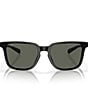 Color:Black - Image 2 - del Mar Men's 6S201353-P Kailano 53mm Square Polarized Sunglasses