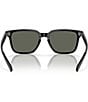 Color:Black - Image 4 - del Mar Men's 6S201353-P Kailano 53mm Square Polarized Sunglasses