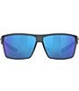 Color:Matte Smoke Crystal/Blue - Image 2 - Del Mar Men's Crystal Blue Polarized Sunglasses