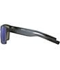 Color:Matte Smoke Crystal/Blue - Image 3 - Del Mar Men's Crystal Blue Polarized Sunglasses