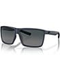 Color:Grey Gradient - Image 1 - del Mar Men's Rectangular Polarized Sunglasses
