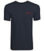Color:Navy - Image 2 - Emblem Marlin Short Sleeve Tubular Knit Graphic T-Shirt