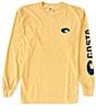 Costa Feet In The Water Long Sleeve Graphic T-Shirt, Color:Mustard - Image 2