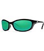 Color:Black Green Mirror - Image 1 - Harpoon Polarized Wrap Sunglasses