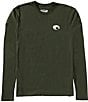 Costa Long Sleeve Ready For Action T-Shirt, Color:MIlitary Green Heather - Image 2