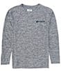 Color:Heather Gray - Image 2 - Long Sleeve Tech Freedom Americana Heathered Graphic T-Shirt