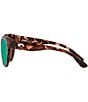 Color:Coral - Image 3 - Women's Maya Cat Eye Polarized Sunglasses