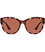 Color:Pink Tortoise - Image 2 - Maya Cat Eye Polarized Sunglasses
