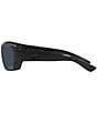 Color:Blackout - Image 3 - Men's 6S9009 Tuna Alley 62mm Rectangle Polarized Sunglasses