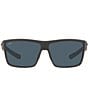 Color:Matte Grey - Image 2 - Men's 6S9016 Rinconcito 60mm Rectangle Polarized Sunglasses