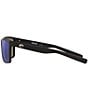 Color:Matte Black/Blue - Image 3 - Men's 6S9016 Rinconcito Crystal Mirrored 60mm Rectangle Polarized Sunglasses