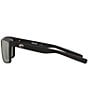 Color:Matte Black/Silver - Image 3 - Men's 6S9016 Rinconcito Crystal Mirrored 60mm Rectangle Polarized Sunglasses