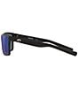 Color:Matte Black/Blue - Image 3 - Men's 6S9016 Rinconcito Mirrored 60mm Rectangle Polarized Sunglasses