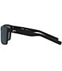 Color:Matte Black/Grey - Image 3 - Men's 6S9018 Rincon 63mm Rectangle Polarized Sunglasses