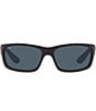 Color:Blackout/Grey - Image 2 - Men's 6S9023 Jose 62mm Rectangle Polarized Sunglasses