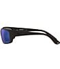 Costa Men's 6S9023 Jose Mirrored 62mm Rectangle Polarized Sunglasses, Color:Blackout/Blue - Image 3