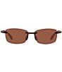Color:Tortoise/Copper - Image 2 - Men's 6S9071 Ballast Tortoise 60mm Rectangle Polarized Sunglasses