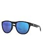 Color:Black - Image 1 - Men's 6S9082 55mm Polarized Mirrored Pilot Sunglasses