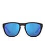 Color:Black - Image 2 - Men's 6S9082 55mm Polarized Mirrored Pilot Sunglasses