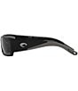 Color:Matte Black - Image 3 - Men's Del Mar Corbina Pro 61mm Polarized Matte Rectangle Sunglasses