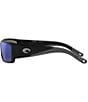 Color:Black/Blue - Image 3 - Men's Del Mar Corbina Pro 61mm Polarized Rectangle Sunglasses