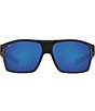 Color:Matte Black - Image 2 - Men's Diego Polarized 61mm Wrap Sunglasses