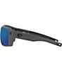 Color:Matte Gray - Image 3 - Men's Diego Polarized 61mm Wrap Sunglasses