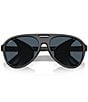 Color:Matte Black/Gray - Image 5 - Men's Grand Cataline 59mm Polarized Aviator Sunglasses