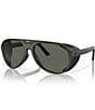 Color:Black - Image 1 - Men's Grand Cataline 59mm Polarized Aviator Sunglasses