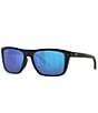 Color:Matte Black - Image 1 - Men's Mainsail 55mm Polarized Rectangle Sunglasses