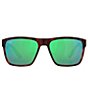 Color:Tortoise - Image 2 - Men's Paunch XL Mirrored Square Sunglasses