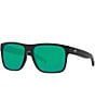 Color:Black Green - Image 1 - Men's Spearo Polarized 59mm Square Sunglasses