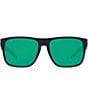 Color:Black Green - Image 2 - Men's Spearo Polarized 59mm Square Sunglasses