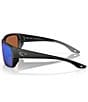 Color:Black/Green - Image 3 - Men's Tailfin 60mm Rectangle Mirrored Polarized Sunglasses