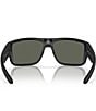 Color:Matte Black/Gray - Image 4 - Men's Taxman 59mm Mirrored Rectangle Polarized Sunglasses