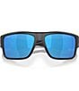 Costa Men's Taxman 59mm Mirrored Rectangle Polarized Sunglasses, Color:Matte Black/Blue Mirror - Image 5