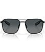 Costa Men's Wader 58mm Square Polarized Sunglasses, Color:Black - Image 2