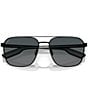 Costa Men's Wader 58mm Square Polarized Sunglasses, Color:Black - Image 5