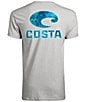 Color:Grey Heather - Image 1 - Mossy Oak® Coastal Inshore Short Sleeve Tubular-Knit T-Shirt