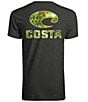 Color:Dark Heather - Image 1 - Mossy Oak® Coastal Inshore Short Sleeve Tubular-Knit T-Shirt