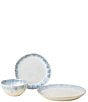 Costa Nova Brisa Collection 3-Piece Place Setting with Cereal Bowl, Color:Ria Blue - Image 1